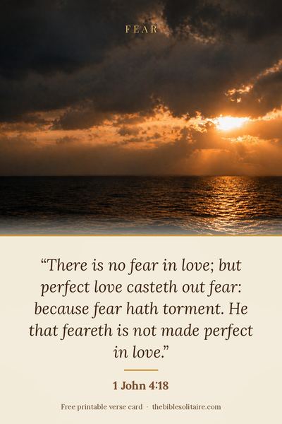 Printable verse card: 1 John 4:18