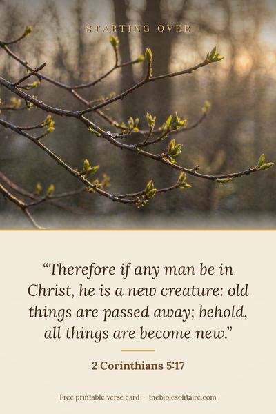 Printable verse card: 2 Corinthians 5:17