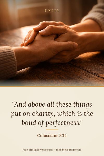 Printable verse card: Colossians 3:14