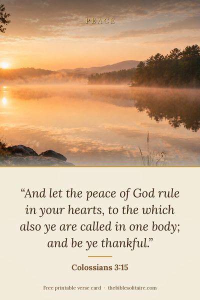 Printable verse card: Colossians 3:15