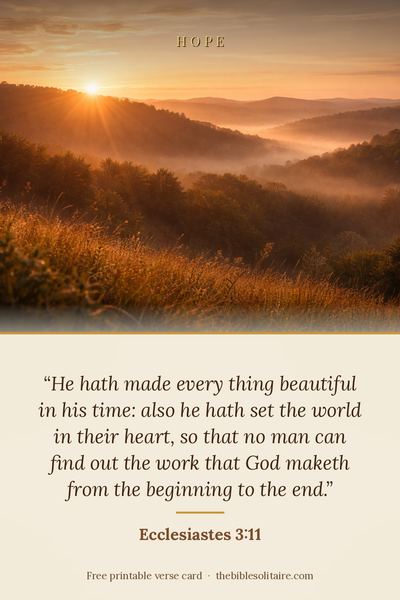 Printable verse card: Ecclesiastes 3:11