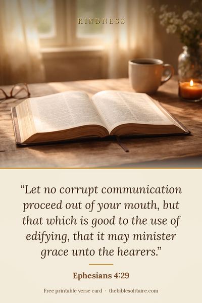 Printable verse card: Ephesians 4:29