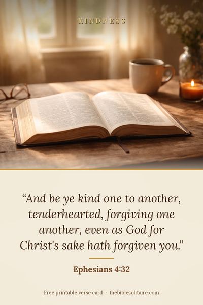 Printable verse card: Ephesians 4:32