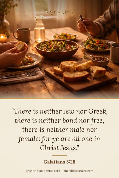 Printable verse card: Galatians 3:28