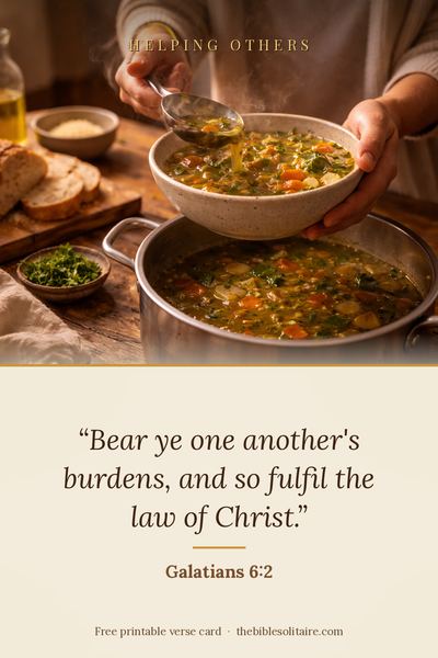 Printable verse card: Galatians 6:2