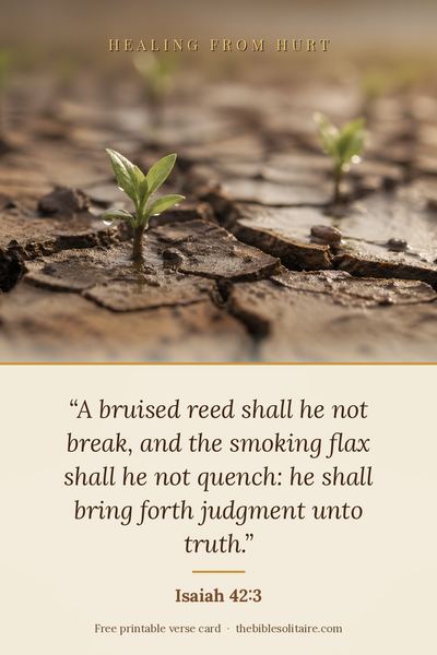 Printable verse card: Isaiah 42:3