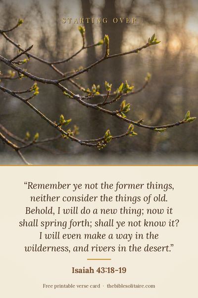 Printable verse card: Isaiah 43:18-19