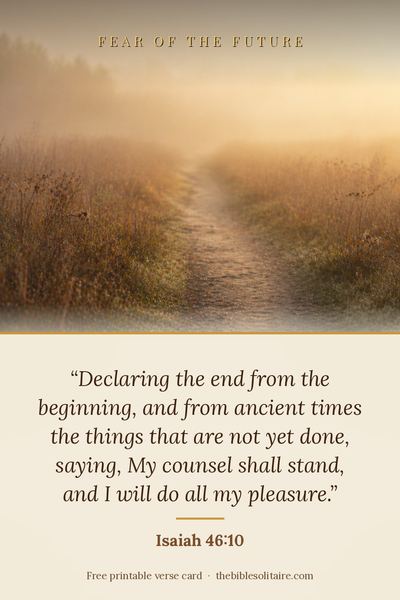 Printable verse card: Isaiah 46:10