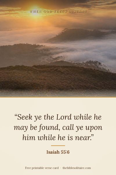 Printable verse card: Isaiah 55:6