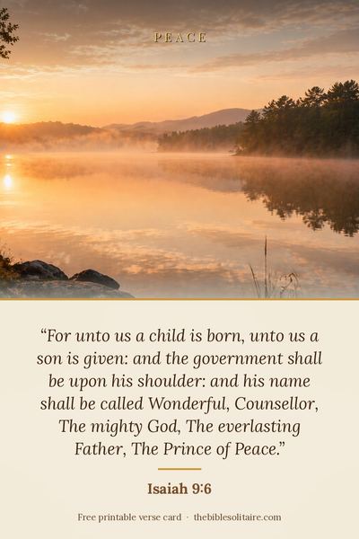 Printable verse card: Isaiah 9:6
