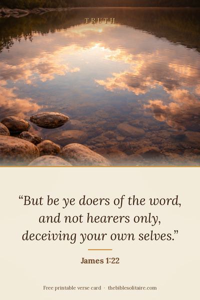 Printable verse card: James 1:22