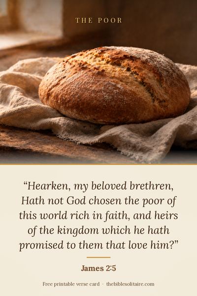 Printable verse card: James 2:5