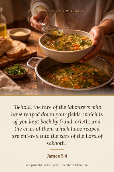 Printable verse card: James 5:4