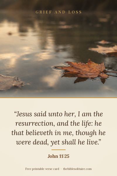 Printable verse card: John 11:25