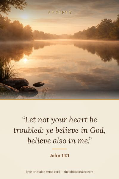 Printable verse card: John 14:1