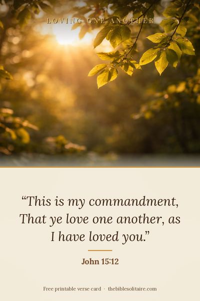 Printable verse card: John 15:12