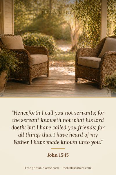 Printable verse card: John 15:15