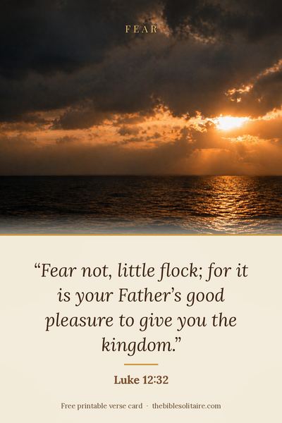 Printable verse card: Luke 12:32