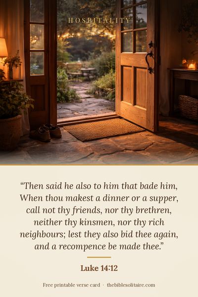 Printable verse card: Luke 14:12