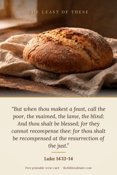 Printable verse card: Luke 14:13-14