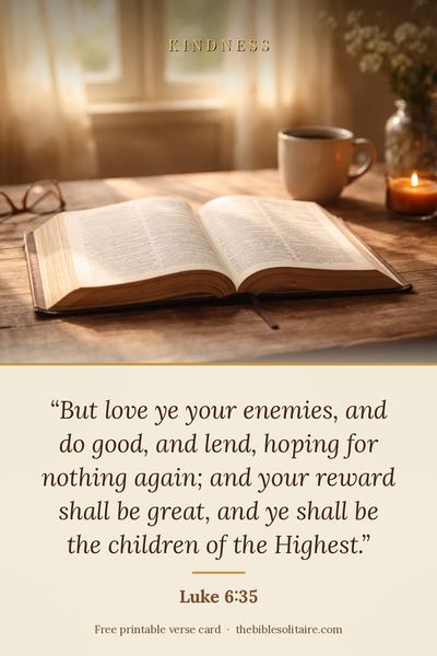 Printable verse card: Luke 6:35