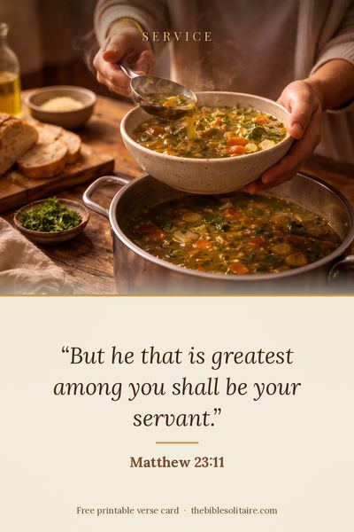 Printable verse card: Matthew 23:11