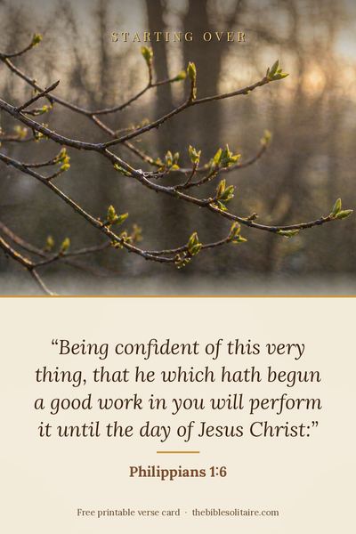 Printable verse card: Philippians 1:6