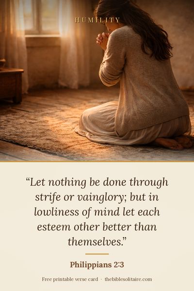 Printable verse card: Philippians 2:3
