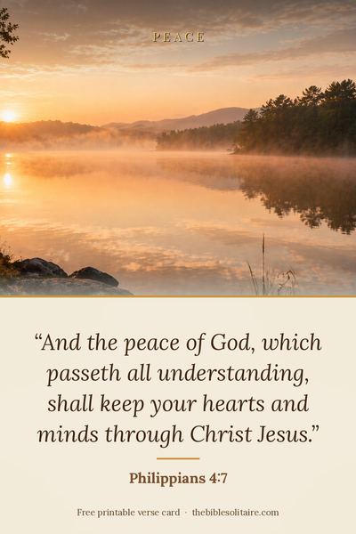 Printable verse card: Philippians 4:7
