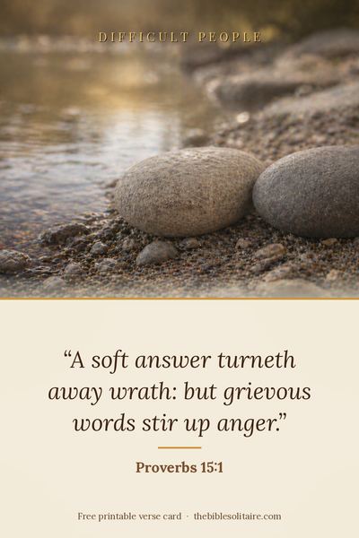 Printable verse card: Proverbs 15:1