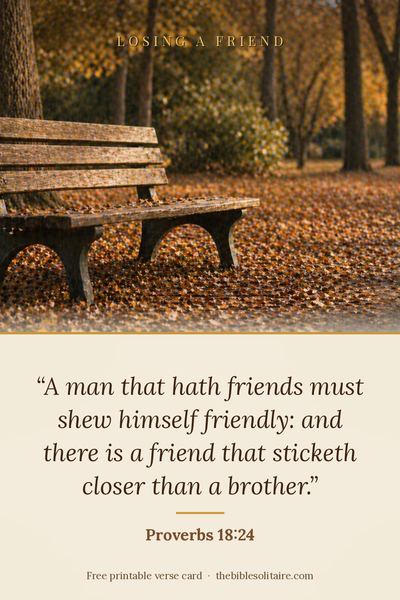 Printable verse card: Proverbs 18:24