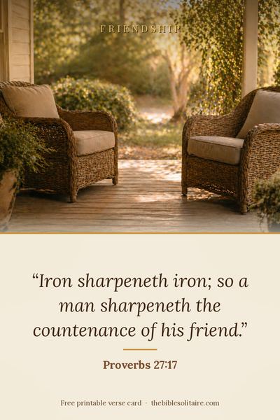 Printable verse card: Proverbs 27:17