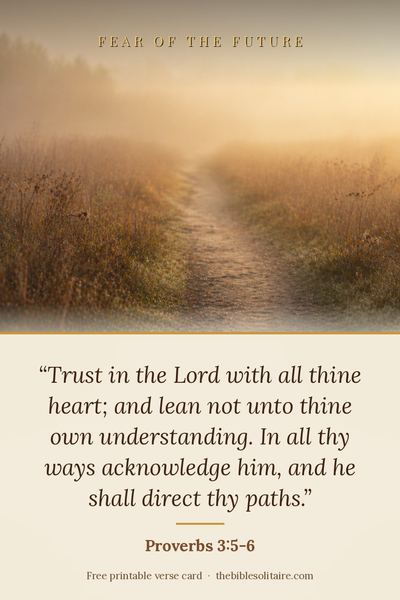 Printable verse card: Proverbs 3:5-6