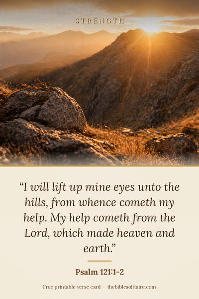 Printable verse card: Psalm 121:1-2
