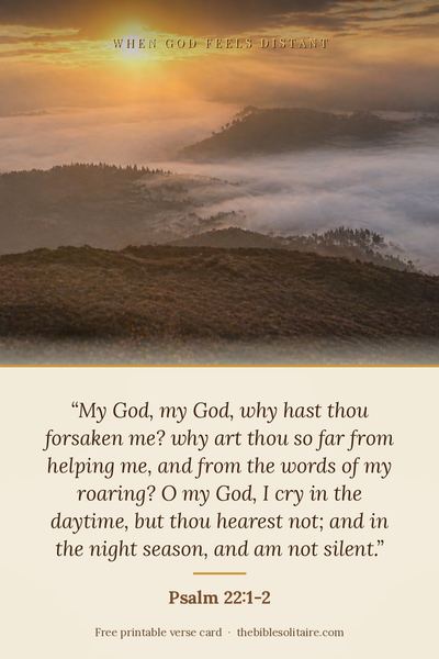 Printable verse card: Psalm 22:1-2
