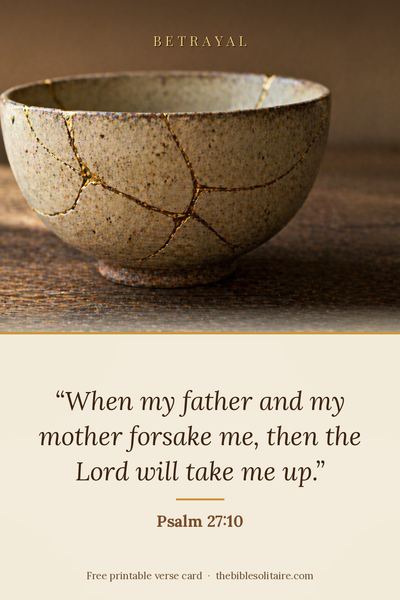 Printable verse card: Psalm 27:10