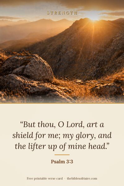 Printable verse card: Psalm 3:3