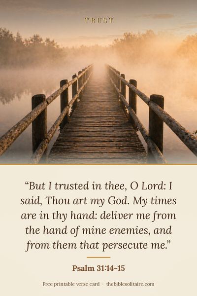Printable verse card: Psalm 31:14-15