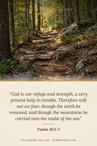 Printable verse card: Psalm 46:1-2