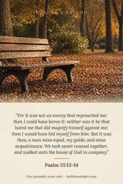 Printable verse card: Psalm 55:12-14