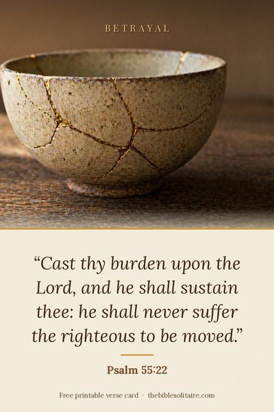 Printable verse card: Psalm 55:22