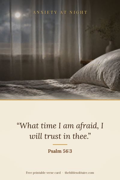 Printable verse card: Psalm 56:3