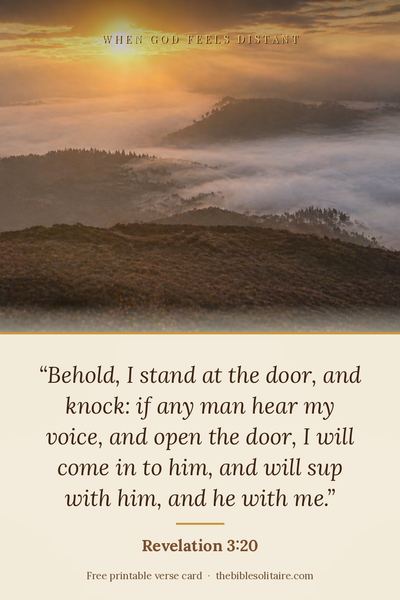Printable verse card: Revelation 3:20