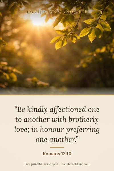 Printable verse card: Romans 12:10