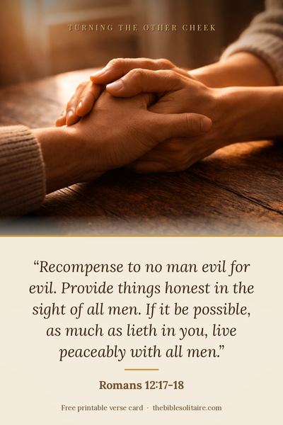 Printable verse card: Romans 12:17-18