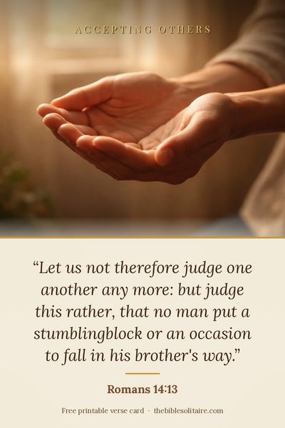 Printable verse card: Romans 14:13