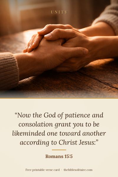 Printable verse card: Romans 15:5