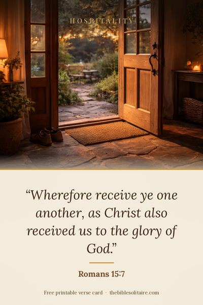Printable verse card: Romans 15:7