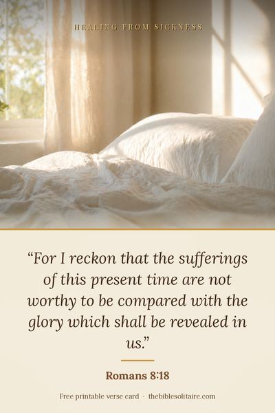 Printable verse card: Romans 8:18