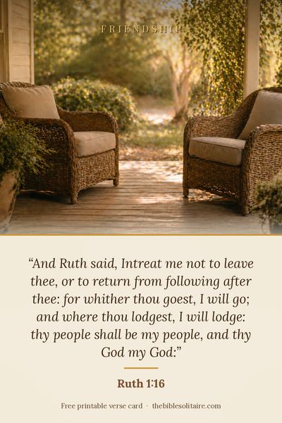 Printable verse card: Ruth 1:16